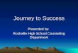 Journey to Success Presented by: Rockville High School Counseling Department