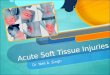 Acute Soft Tissue Injuries Dr. Neil A. Singh. Soft Tissue Injury A soft tissue injury (STI) is the damage of muscles, ligaments and tendons throughout