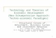 1 Technology and Theories of Economic Development (Neo-Schumpeterian Approach: Techno- economic Paradigms) Structural Crises of Adjustment, Business Cycles