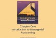 Chapter One Introduction to Managerial Accounting COPYRIGHT © 2012 Nelson Education Ltd