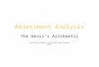 Assessment Analysis The Devil’s Arithmetic Learn from your analysis. Your next test is right around the corner!