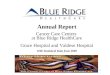 1 Annual Report Cancer Care Centers at Blue Ridge HealthCare Grace Hospital and Valdese Hospital With Statistical Data from 2008