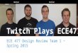 Twitch Plays ECE477 ECE 477 Design Review Team 1 − Spring 2015 Hannan Harlan Root Tornquist
