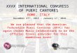 XXXX INTERNATIONAL CONGRESS OF PUERI CANTORES ROME, ITALY December 27 th, 2015 - January 1 st, 2016 We are pleased that the American Federation Pueri Cantores