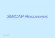 July 30, 20031 SWCAP Recoveries. July 30, 20032 SWCAP Recoveries Recoveries mean the recovery of indirect costs from the federal government. Indirect