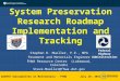 AASHTO Subcommittee on Maintenance - PTWG July 18, 2011 System Preservation Research Roadmap Implementation and Tracking Stephen R. Mueller, P.E., MPA