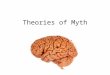 Theories of Myth. MYTH Myth: type of non-historical traditional tale Myths must be good enough to become traditional, worth memorizing & passing down