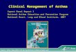 Clinical Management of Asthma Expert Panel Report 3 National Asthma Education and Prevention Program National Heart, Lung and Blood Institute, 2007 Source: