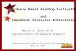 Evidence Based Reading Instruction and Immediate Intensive Intervention Marcia L. Grek, Ph.D. Florida Center for Reading Research Comprehensive System
