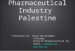 Pharmaceutical Industry Palestine Presented By: Talal Nasereddin Chairman Bitzeit Pharmaceutical Co. Email: ceo@bpc.psceo@bpc.ps  Presented By: