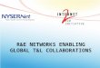 R&E NETWORKS ENABLING GLOBAL T&L COLLABORATIONS K20 INITIATIVE