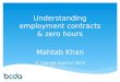 Understanding employment contracts & zero hours Mahtab Khan © Change Agency 2013