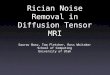 Rician Noise Removal in Diffusion Tensor MRI Saurav Basu, Tom Fletcher, Ross Whitaker School of Computing University of Utah
