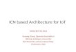 ICN based Architecture for IoT ICNRG/IETF 88, 2013 Yanyong Zhang, Dipankar Raychadhuri (WinLab @ Rutgers University) Ravi Ravindran and Guo-Qiang Wang