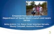 Empowerment from Within: Department of Social Work’s Lunch and Learn Series Betsy Jenkins ‘11, Peace Corps Volunteer-Vanuatu Wendy Campbell, Assistant