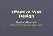 Effective Web Design Shamick Gaworski
