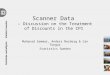 Scanner Data – Discussion on the Treatment of Discounts in the CPI Muhanad Sammar, Anders Norberg & Can Tongur Statistics Sweden