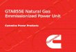 GTA855E Natural Gas Emmissionized Power Unit Cummins Power Products