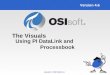 Copyright © 2008 OSIsoft, Inc Version 4.6 Using PI DataLink and Processbook The Visuals