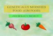 GENETICALLY MODIFIED FOOD(GM FOOD) 2000 BIOLOGY PROJECT