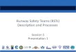 Runway Safety Teams (RSTs) Description and Processes Session 5 Presentation 1
