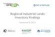 Regional Industrial Lands Inventory Findings November 8, 2011
