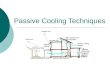 Passive Cooling Techniques. PASSIVE COOLING Passive cooling systems are least expensive means of cooling a home which maximizes the efficiency of the