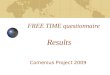 FREE TIME questionnaire Comenius Project 2009 Results