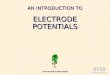 AN INTRODUCTION TO ELECTRODEPOTENTIALS KNOCKHARDY PUBLISHING 2008 SPECIFICATIONS