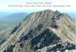 Baxter State Park, Maine: the Knife Edge Trail at the north end of the Appalachian Trail