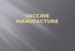 The vast majority of the over one billion doses of vaccines manufactured today are given to healthy individuals  The ability to manufacture these vaccines