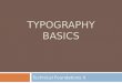 TYPOGRAPHY BASICS Technical Foundations II. Typography Basics  Baseline Apple