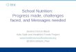 1 School Nutrition: Progress made, challenges faced, and Messages needed Jessica Donze Black Kids Safe and Healthful Foods Project 