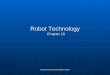 Robot Technology Chapter 10 Robotics by Muhammad Moeen Sultan