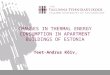 CHANGES IN THERMAL ENERGY CONSUMPTION IN APARTMENT BUILDINGS OF ESTONIA Teet-Andrus Kõiv,