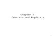 1 Chapter 7 Counters and Registers. 2 7-1 Asynchronous(ripple)counters