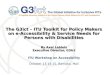 The G3ict – ITU Toolkit for Policy Makers on e-Accessibility & Service Needs for Persons with Disabilities By Axel Leblois Executive Director, G3ict ITU