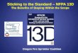 Sticking to the Standard – NFPA 13D The Benefits of Staying Within the Scope Oregon Fire Sprinkler Coalition