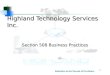 Relentless in the Pursuit of Excellence Highland Technology Services Inc. 1 Section 508 Business Practices