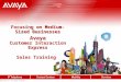 © 2005 Avaya Inc. All rights reserved. Focusing on Medium-Sized Businesses Avaya Customer Interaction Express Sales Training