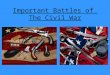 Important Battles of The Civil War. Fort Sumter (1861) A Confederate victory! Considered the 1 st battle of the Civil War Confederates attack a Federal
