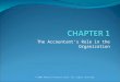The Accountant’s Role in the Organization © 2009 Pearson Prentice Hall. All rights reserved