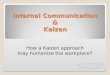 Internal Communication & Kaizen Benoît ROZIERES Jérôme DIDOT How a Kaizen approach may humanize the workplace?