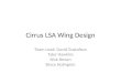 Cirrus LSA Wing Design Team Lead: David Gustafson Tyler Hawkins Nick Brown Bryce Holmgren
