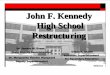 1 John F. Kennedy High School Restructuring Dr. Donnie W. Evans State District Superintendent Eileen F. Shafer Assistant Superintendent for Secondary Education