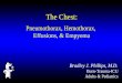 The Chest: Pneumothorax, Hemothorax, Effusions, & Empyema Bradley J. Phillips, M.D. Burn-Trauma-ICU Adults & Pediatrics