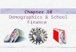 Chapter 10 Demographics & School Finance. “Improving student learning and ensuring that all children receive an adequate education in the 21 st century