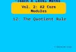 12: The Quotient Rule © Christine Crisp “Teach A Level Maths” Vol. 2: A2 Core Modules