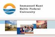 Mission of the Immanuel Kant Baltic Federal University – Provision of long-term competitiveness of the exclave Kaliningrad region bordering EU by means