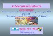 Japan Art Mile Intercultural Mural Exchange Email : sherry@memenet.or.jp  International Understanding through ART and ICT “International